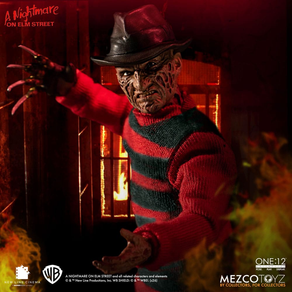 Nattmardröm på Elm Street Actionfigur 1/12 Freddy Krueger 17 cm