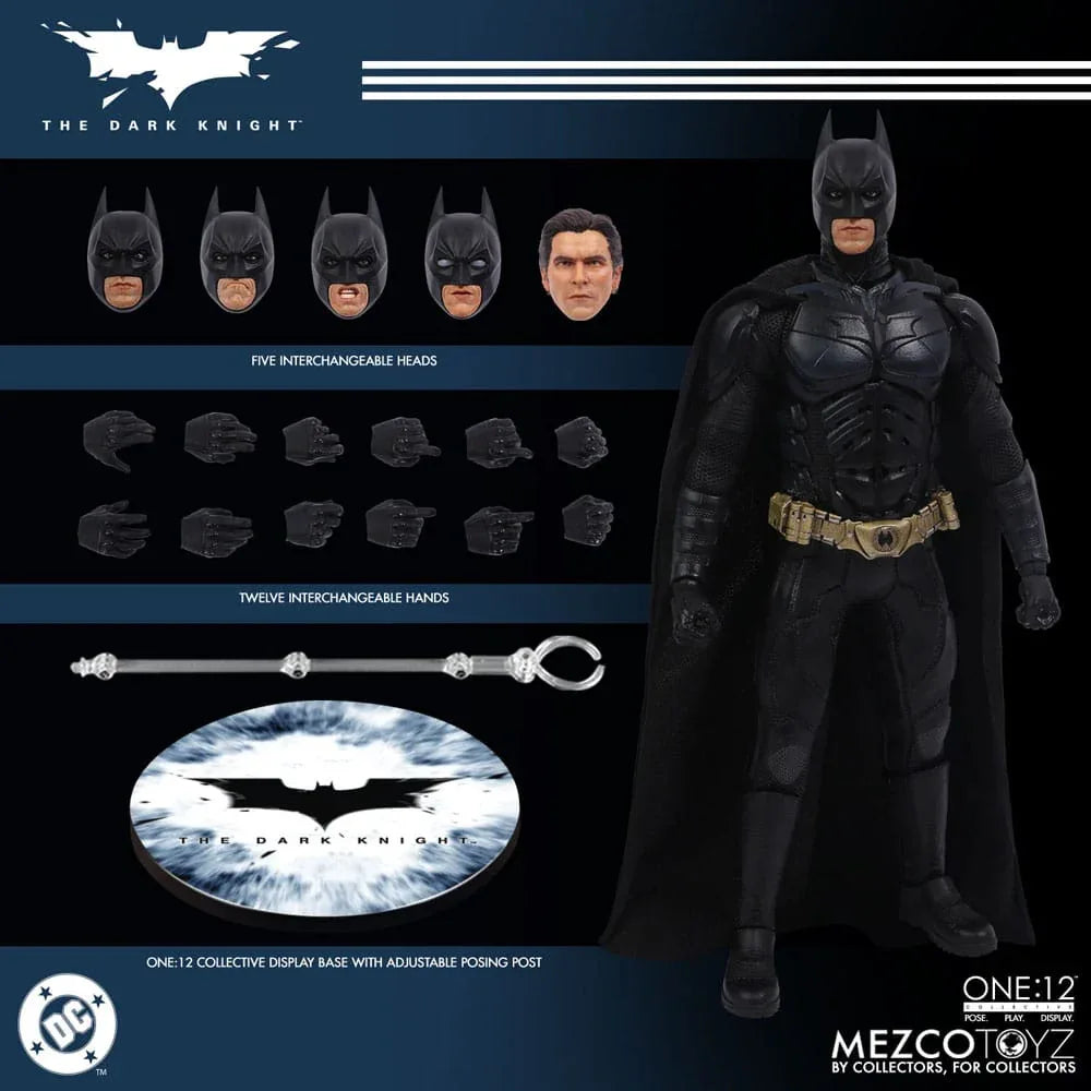 The Dark Knight Action Figur 1/12 Batman 17 cm Mezco Toys