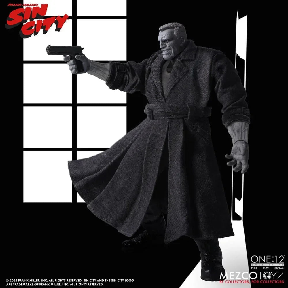 Sin City Action Figur 1/12 Marv 17 cm – En Brutal Anti-Hjälte Mezco Toys