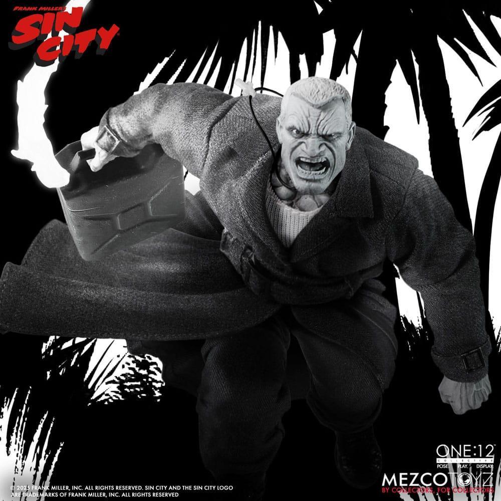 Sin City Action Figur 1/12 Marv 17 cm – En Brutal Anti-Hjälte Mezco Toys