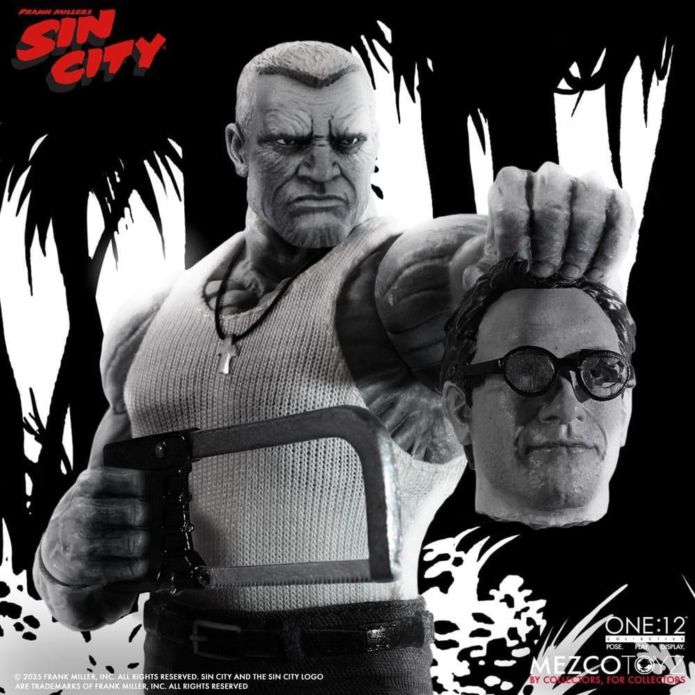 Sin City Action Figur 1/12 Marv 17 cm – En Brutal Anti-Hjälte Mezco Toys