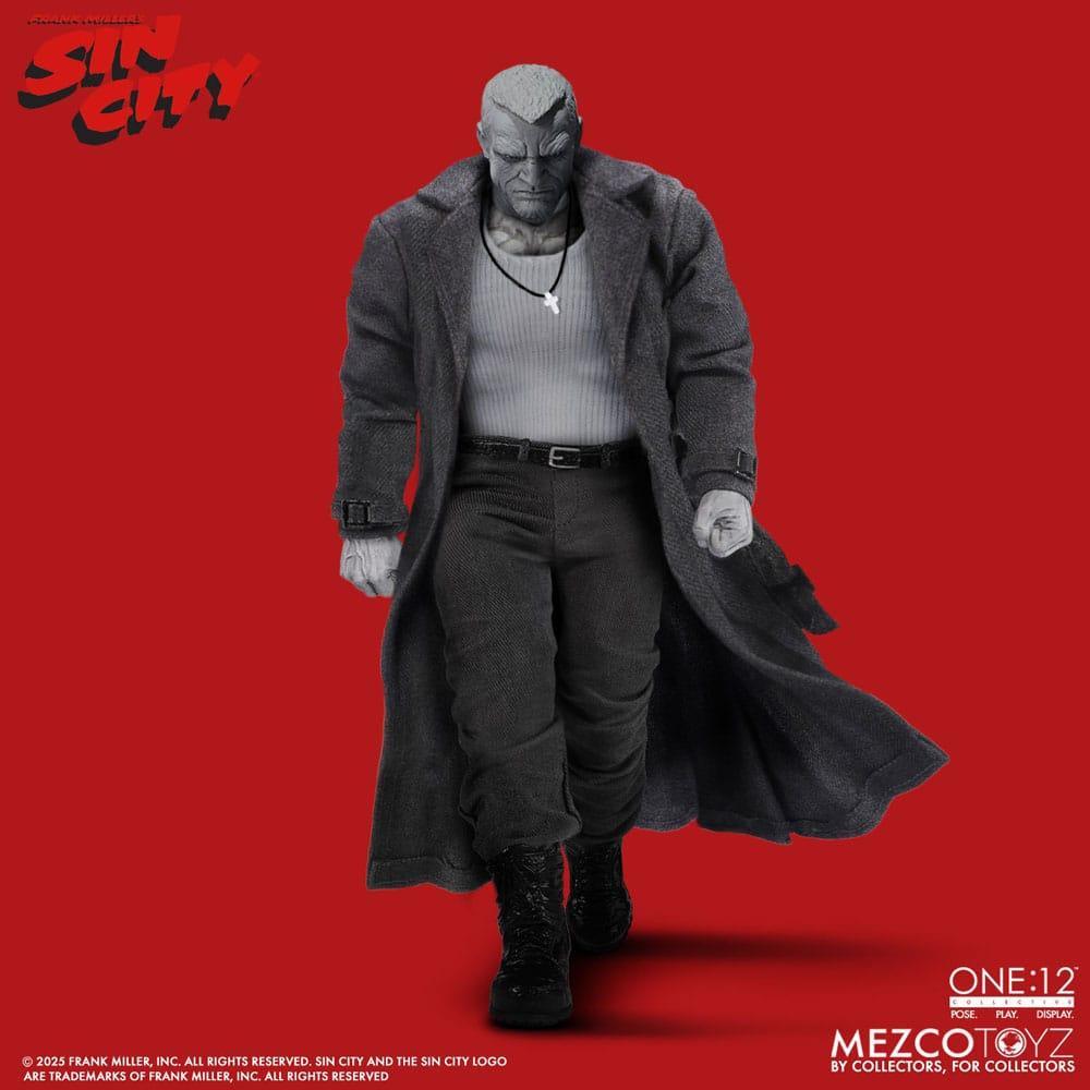 Sin City Action Figur 1/12 Marv 17 cm – En Brutal Anti-Hjälte Mezco Toys