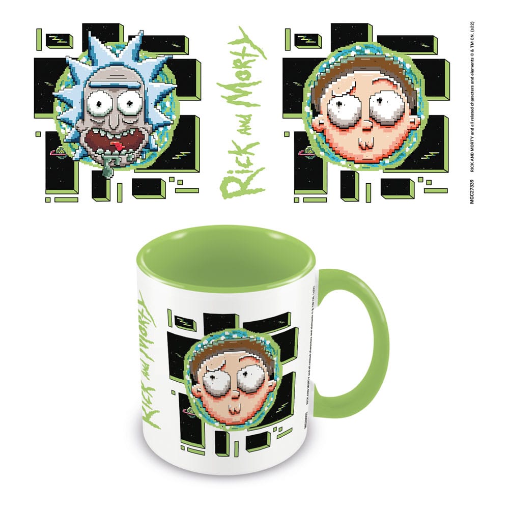 Rick and Morty Mug Pixel Breakout – Högkvalitativ Keramisk Mugg Pyramid International