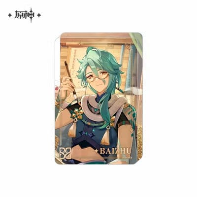 Genshin Impact Acryl Ornament med Glitter: Baizhu 10 cm MiHoYo