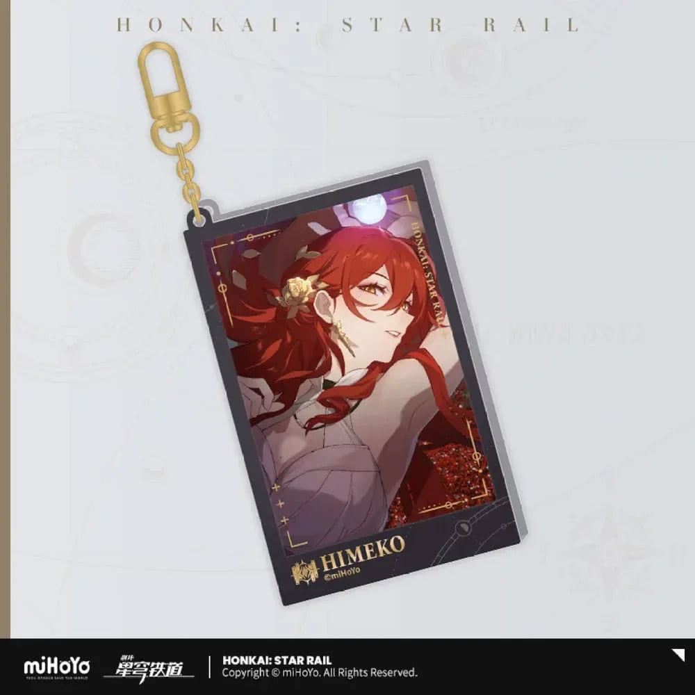 Honkai: Star Rail Countdown Departure Series Acrylic Nyckelring Himeko Glitter 9 cm MiHoYo