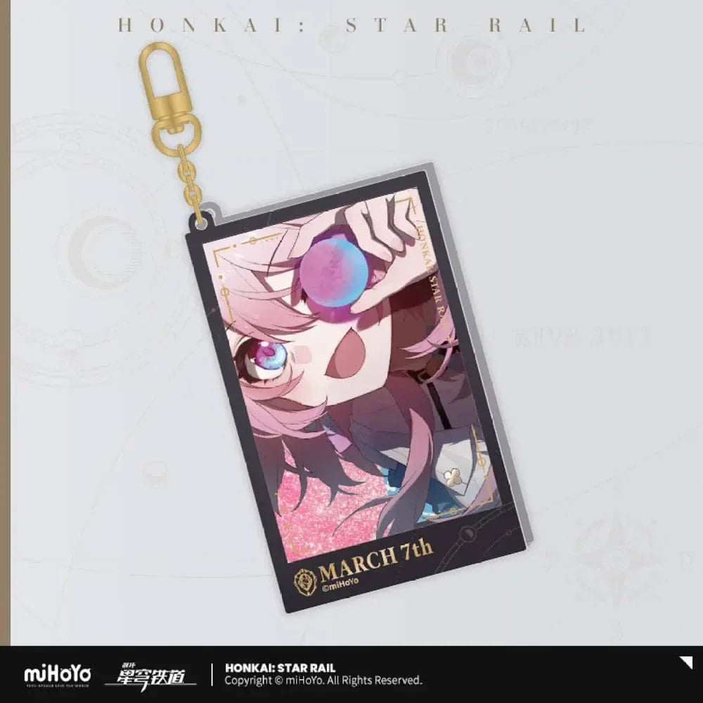 Honkai: Star Rail Countdown Departure Series Acrylic Nyckelring March 7th Glitter 9 cm MiHoYo