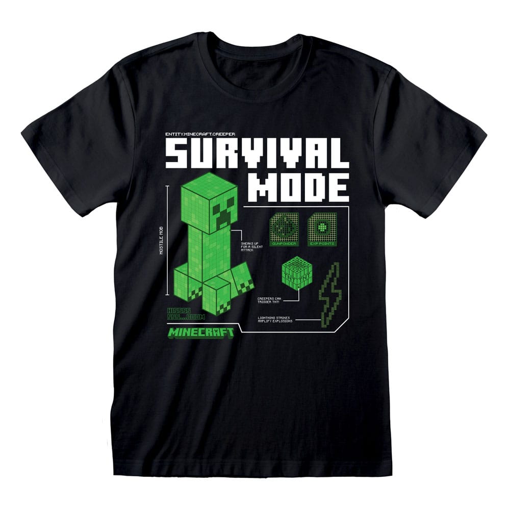 Minecraft T-Shirt Survival Stl M Heroes Inc
