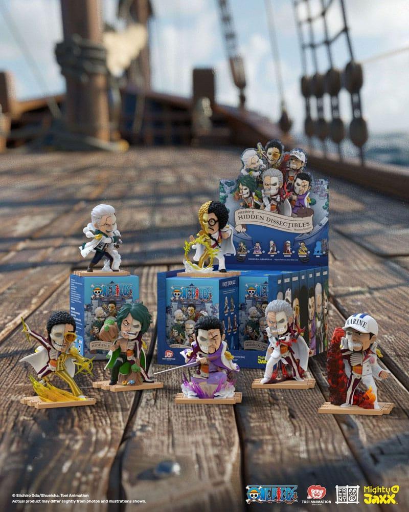 One Piece Freeny's Hidden Dissectables Marines Edition - 4 tum Figur Blind Box Display (6) Mighty Jaxx
