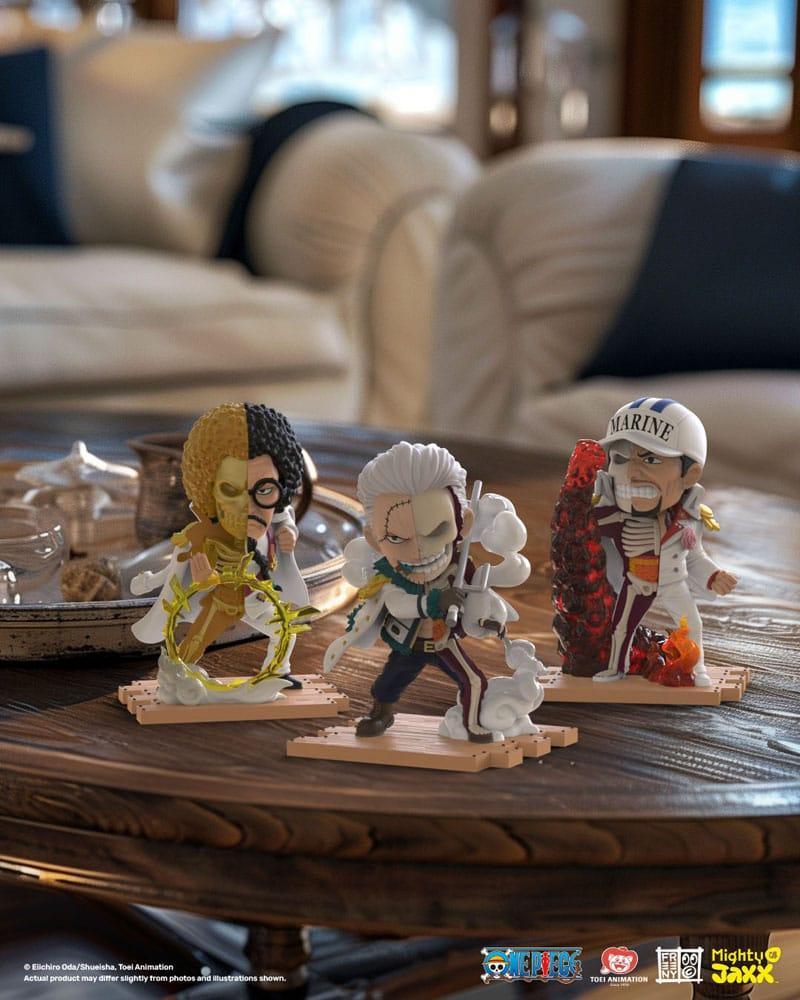 One Piece Freeny's Hidden Dissectables Marines Edition - 4 tum Figur Blind Box Display (6) Mighty Jaxx
