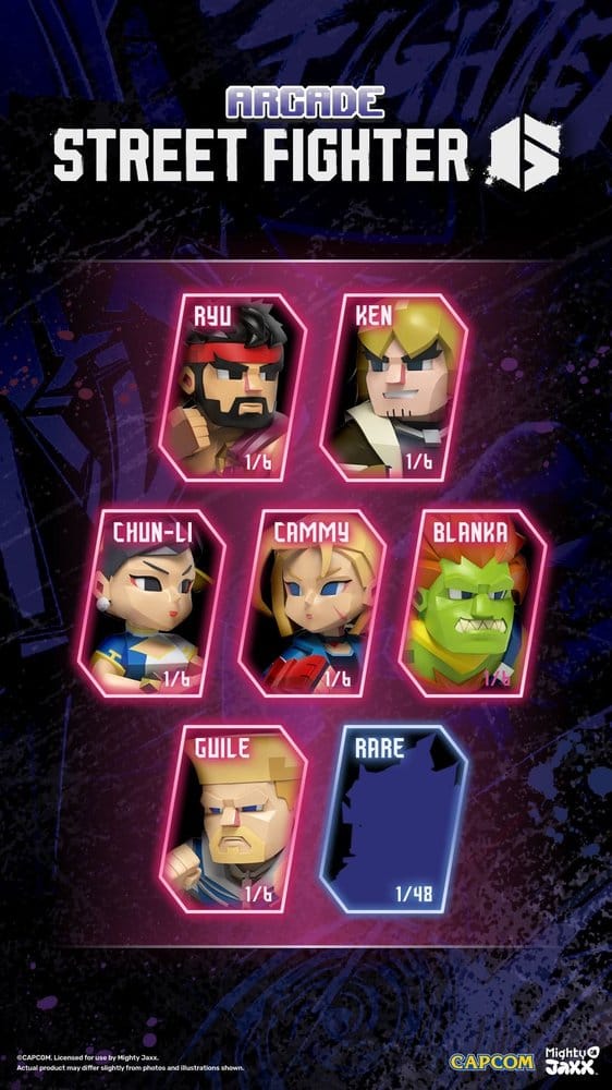 Arcade: Capcom Street Fighter Series 4 inch Figur Blind Box Display (6)