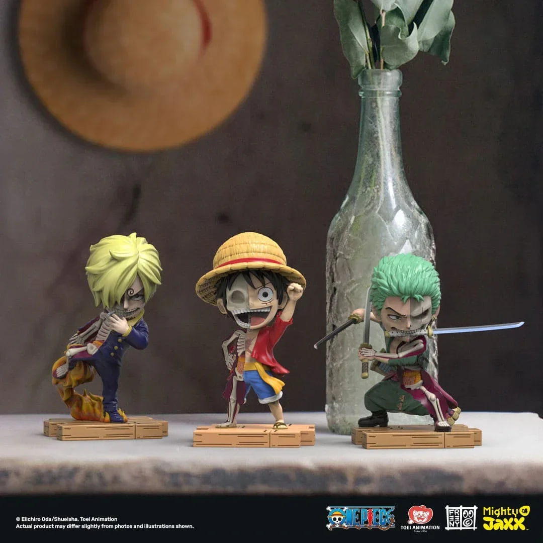 One Piece Freeny's Hidden Dissectables Vinyl Figur Luffy, Zoro och Sanji 10 cm Mighty Jaxx