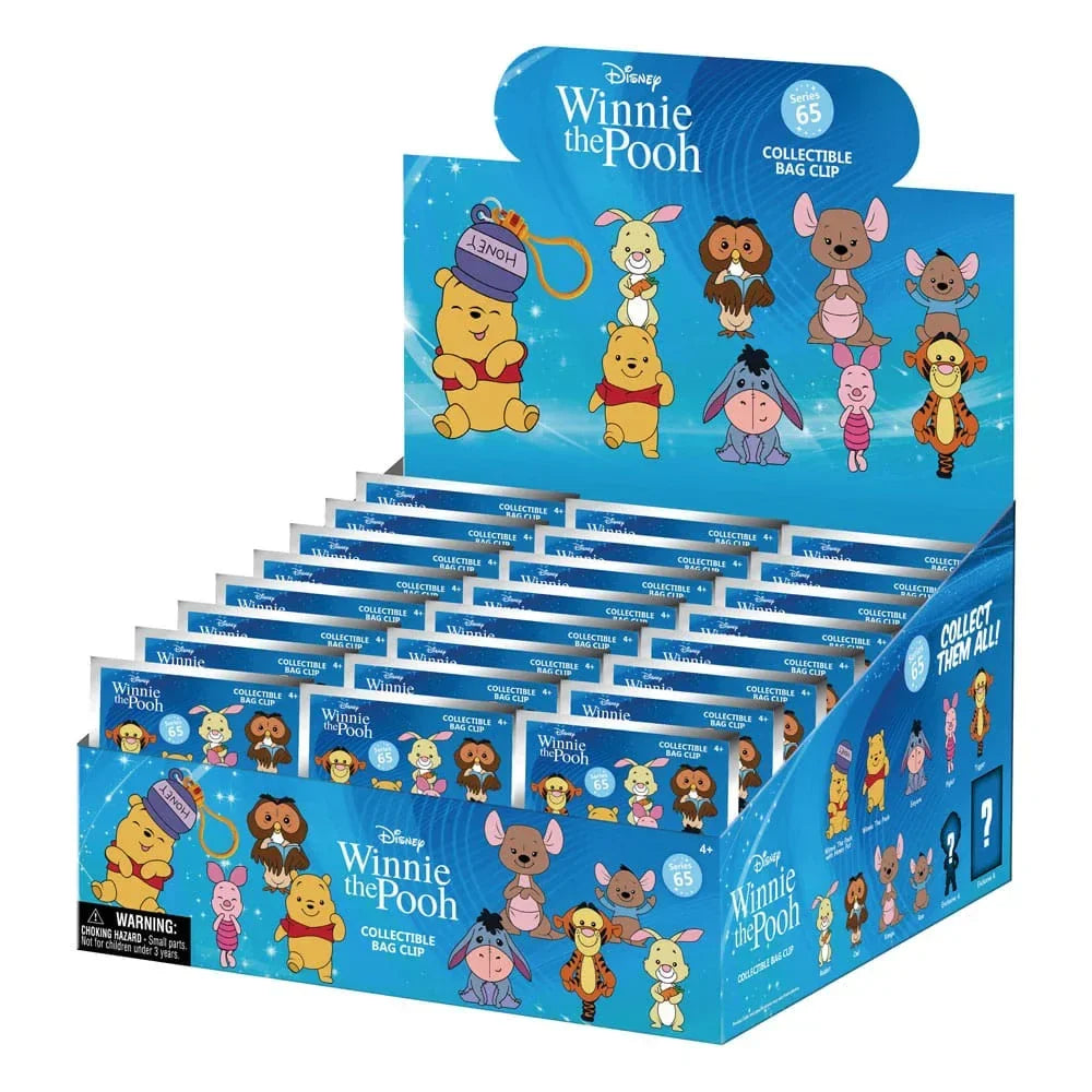 Winnie the Pooh 3D Foam Bag Clips Series 2 Display (24) Monogram Int.