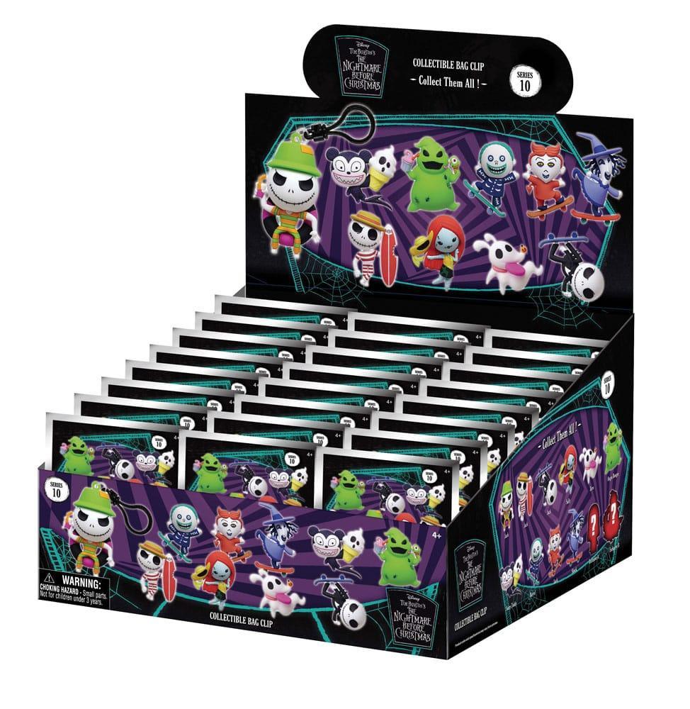 The Nightmare Before Christmas PVC Bag Clips Serie 10 Display (24) Monogram Int.