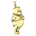 Winnie-the-Pooh Pewter-Nyckelring – Officiell Nyckelring Monogram Int.