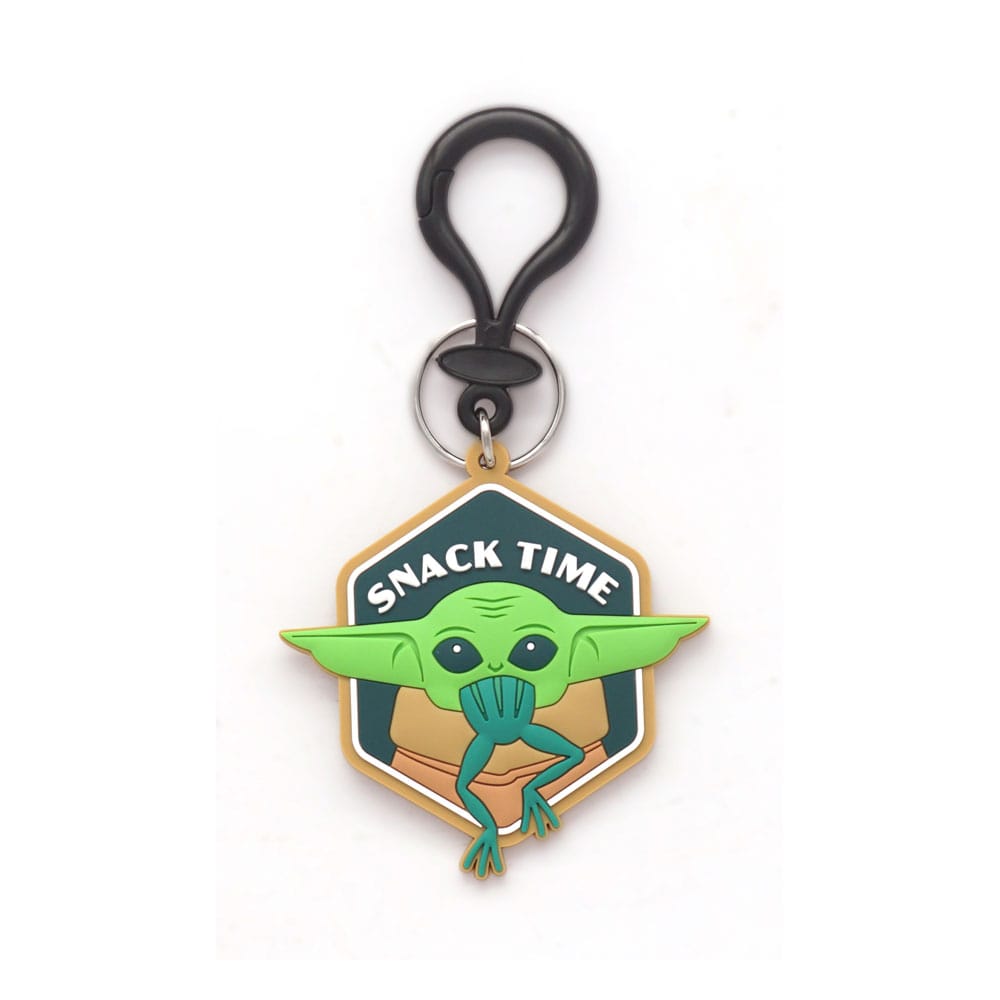 Star Wars Soft Touch PVC Bag Clip Baby Yoda Snack Time Monogram Int.