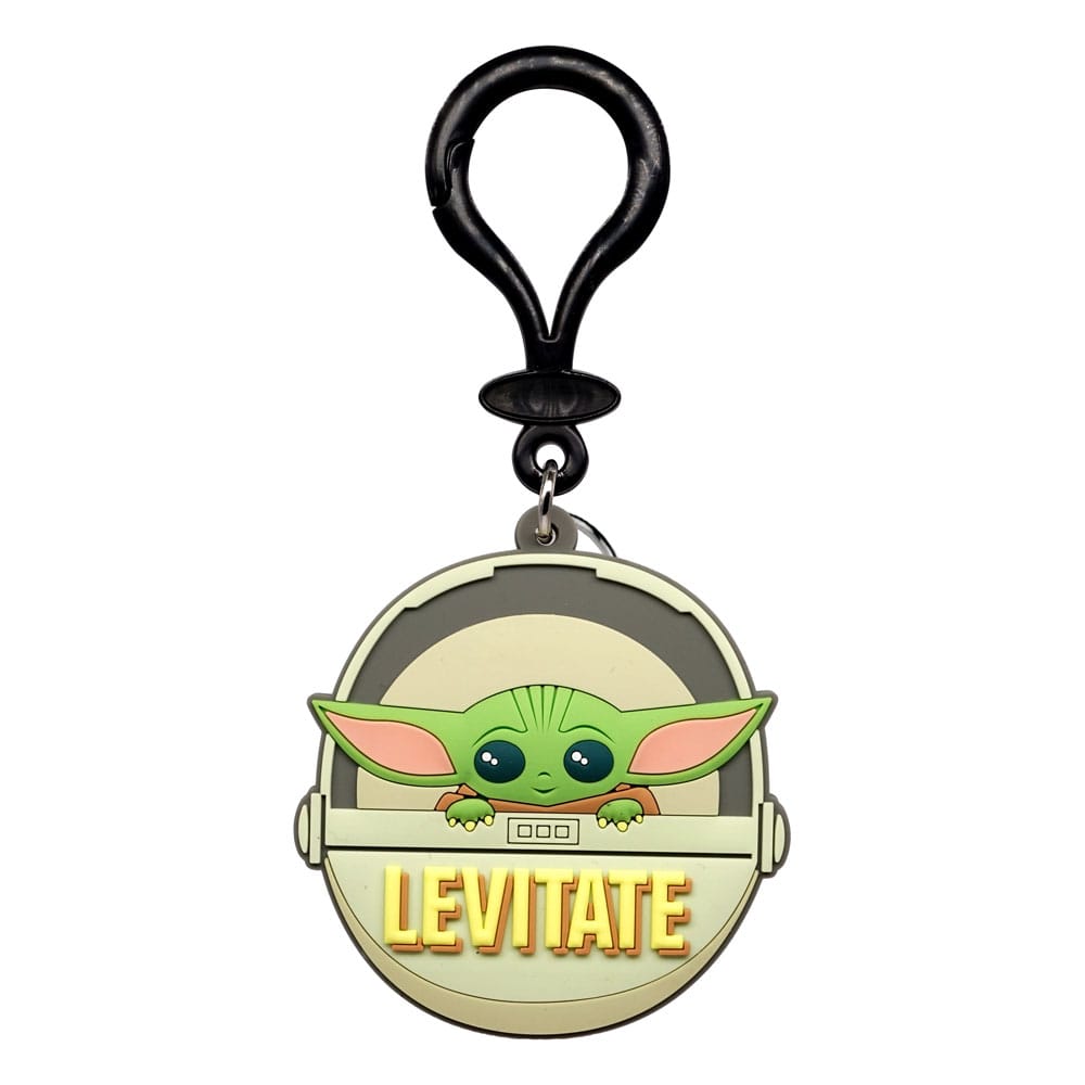 Star Wars Soft Touch PVC Bag Clip Baby Yoda Levitate Monogram Int.