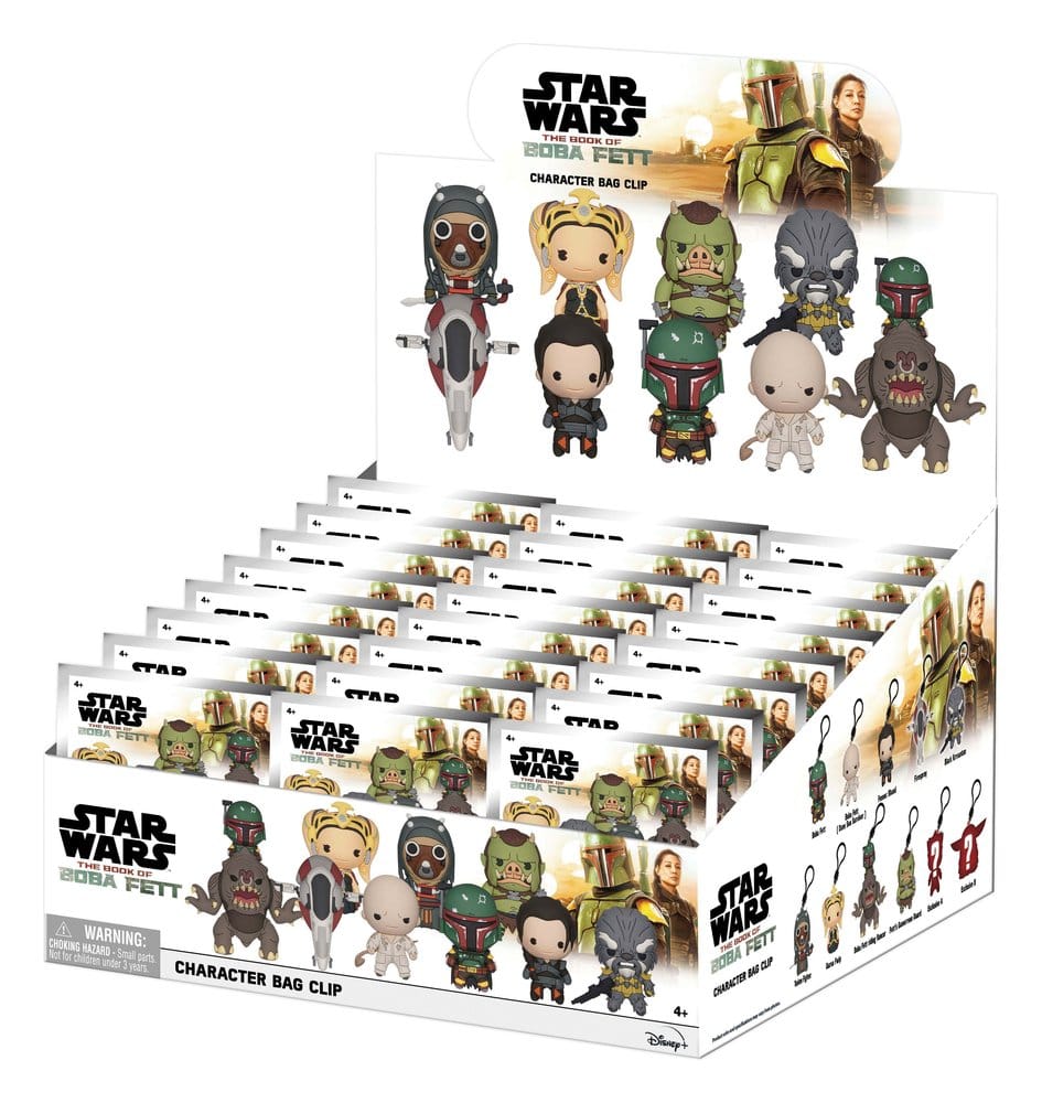 Star Wars: The Book of Boba Fett 3D Foam Bag Clip Series 1 Display (24)