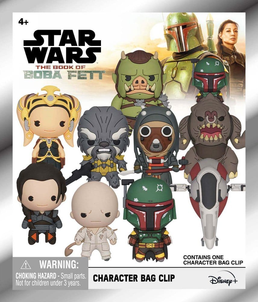 Star Wars: The Book of Boba Fett 3D Foam Bag Clip Series 1 Display (24)