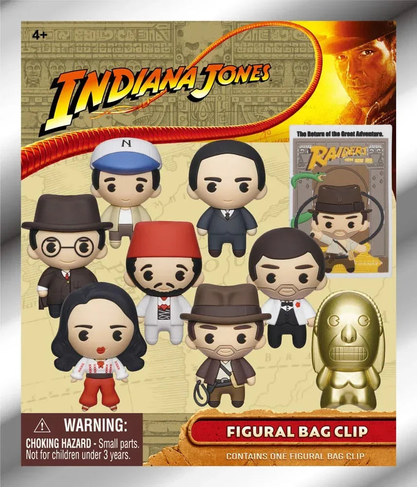 Indiana Jones 3D PVC Bag Clips Display (24) Monogram Int.