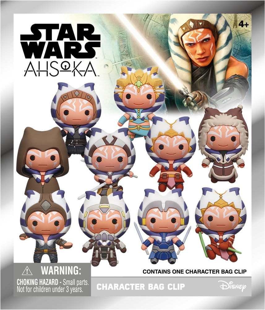 Star Wars Ahsoka 3D PVC-påsklämmor Serie 1 Blindpåse, Display med 24 stycken