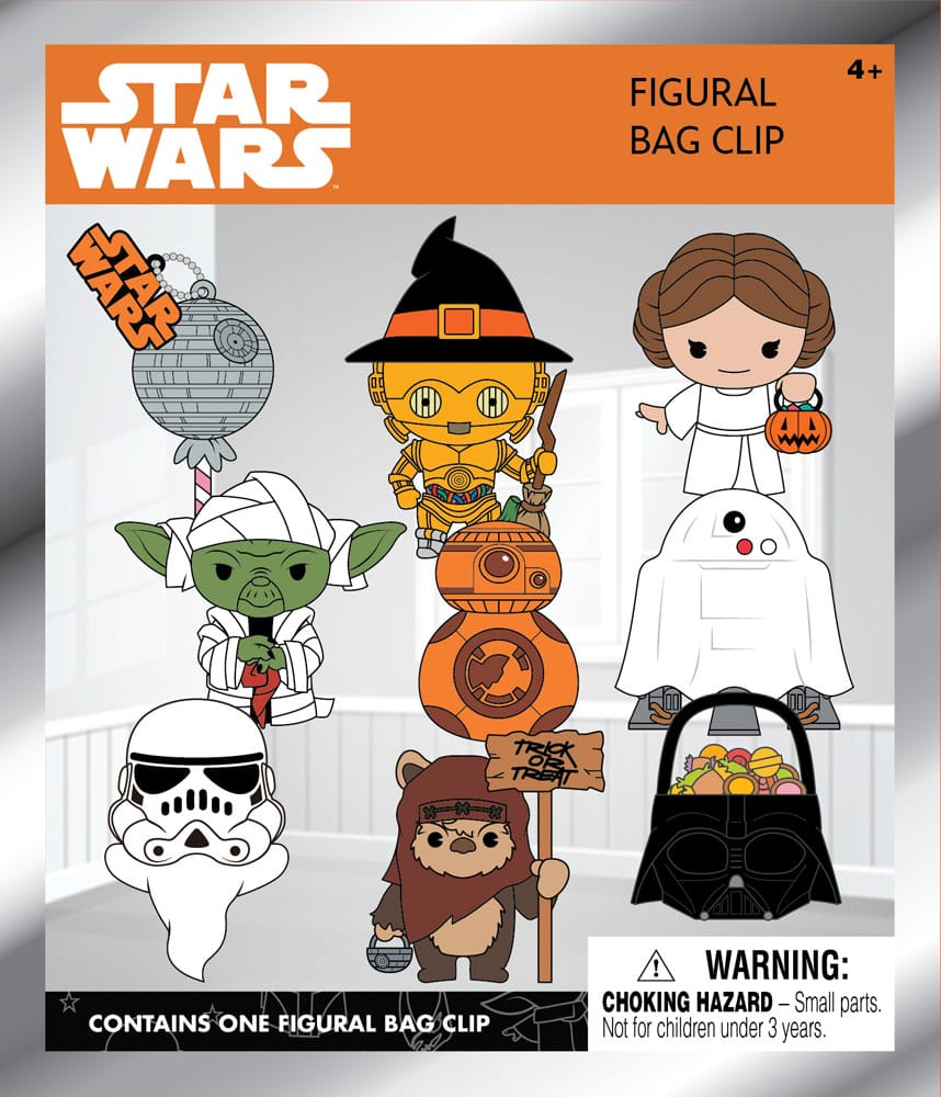 Star Wars 3D PVC Bag Clips Halloween Display (24) Monogram Int.