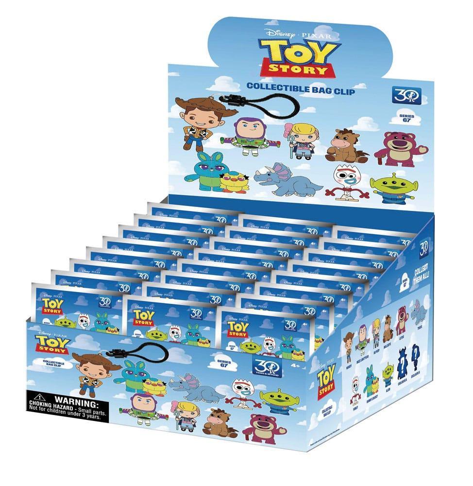 Toy Story 3D PVC Bag Clips 30-årsjubileum Serie 67 Display (24) Monogram Int.