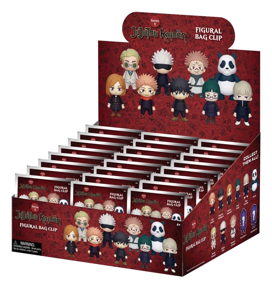 Jujutsu Kaisen 3D Foam Bag Clip Series 1 Display (24)
