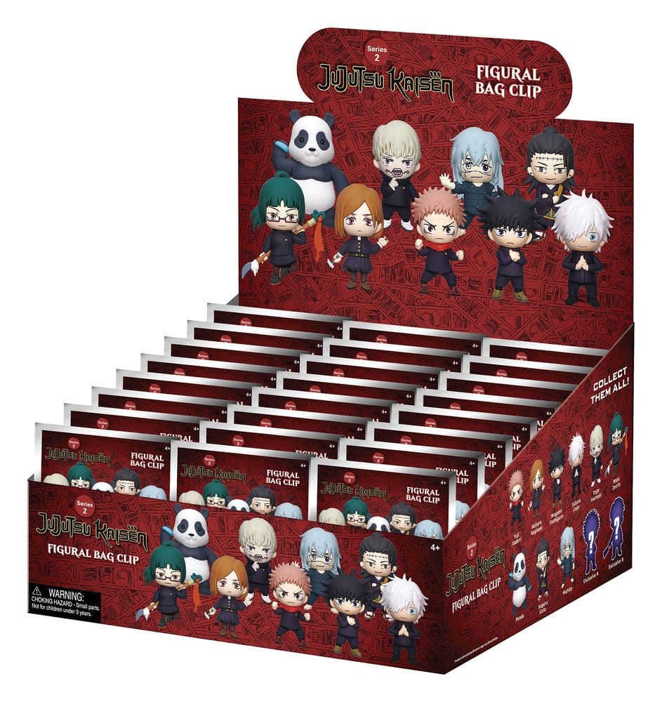 Jujutsu Kaisen 3D PVC Väskklämmor Serie 2 Display (24)
