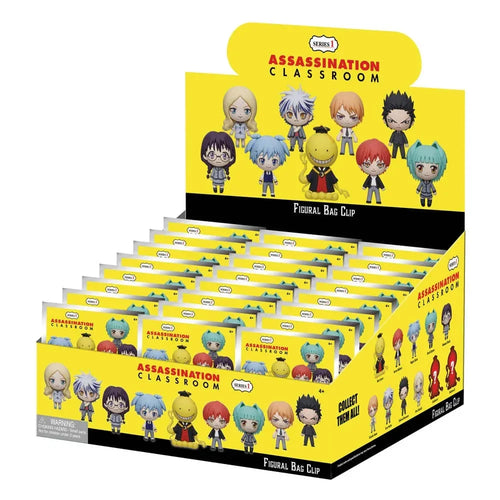 Assassination Classroom 3D Foam Bag Clips Series 1 Display (24) Monogram Int.
