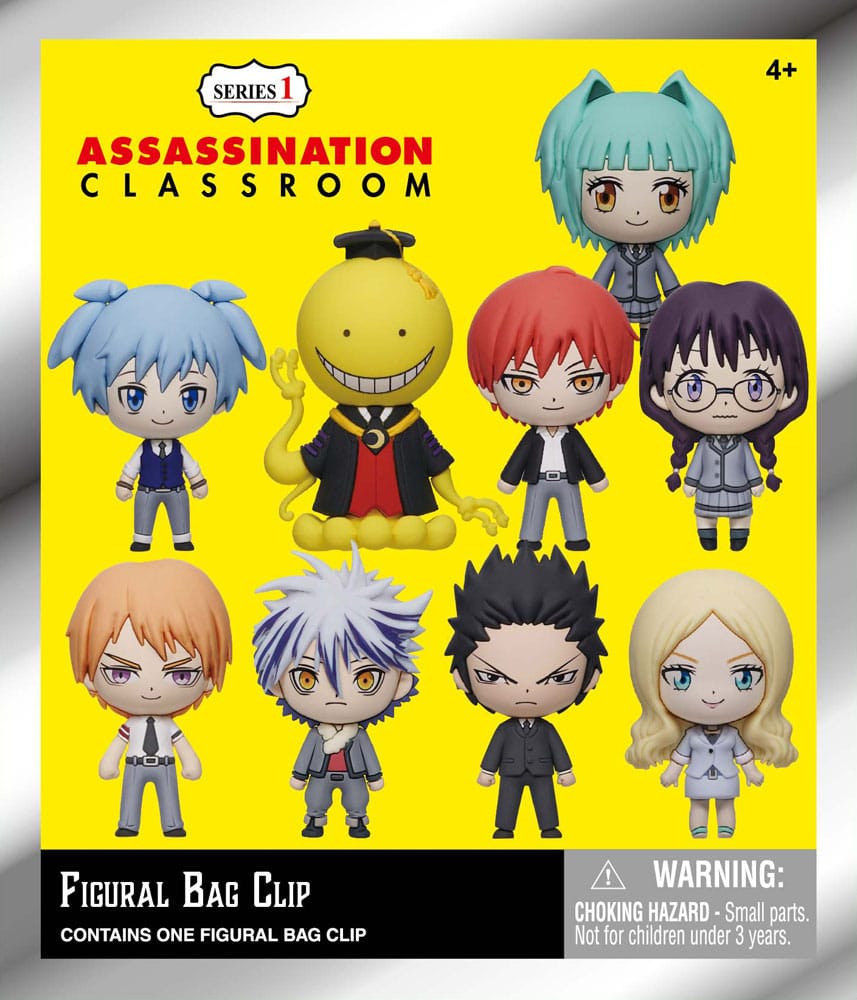 Assassination Classroom 3D Foam Bag Clips Series 1 Display (24) Monogram Int.