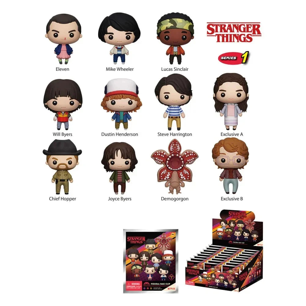 Stranger Things PVC Bag Clips Series 1 Display (24) Monogram Int.