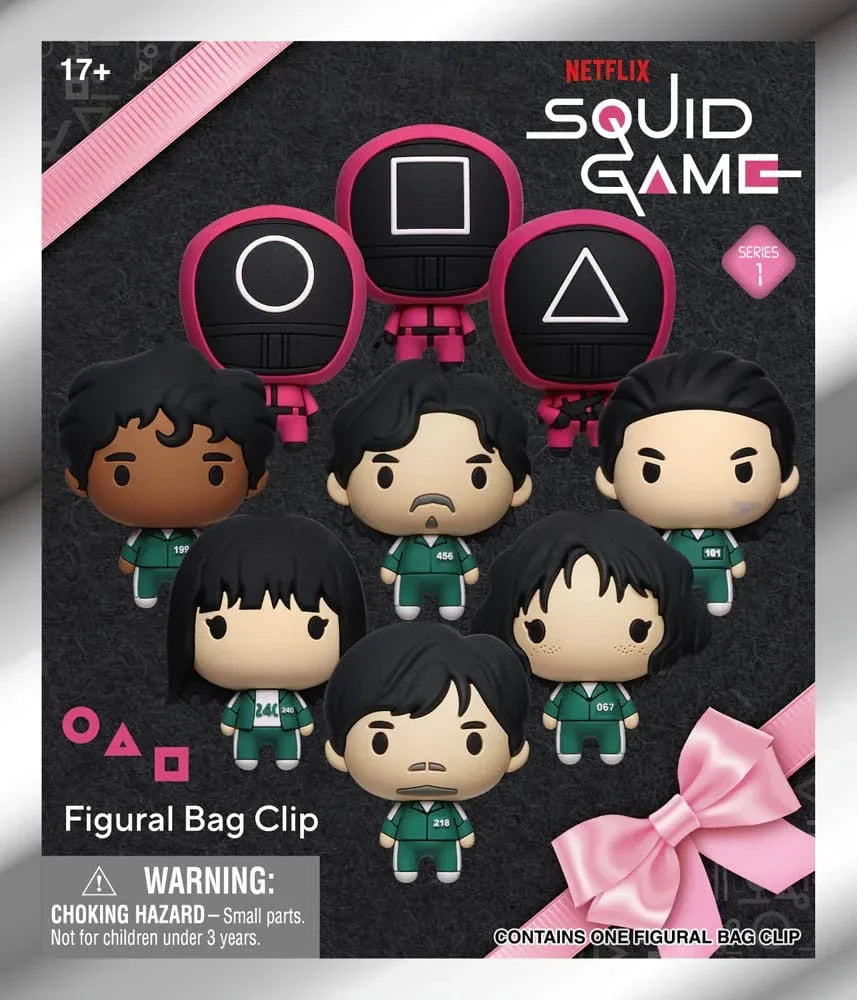 Squid Game 3D PVC Bag Clips Series 1 Display (24) Monogram Int.