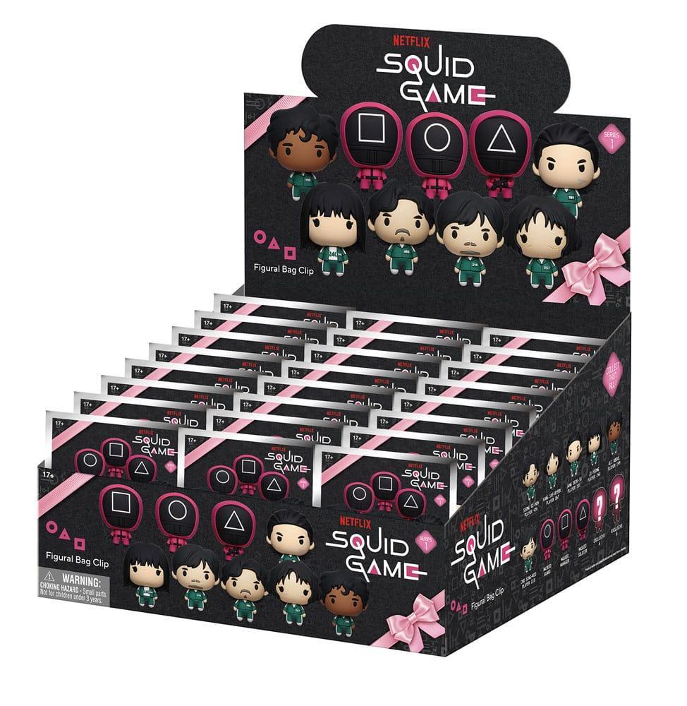 Squid Game 3D PVC Bag Clips Series 1 Display (24) Monogram Int.