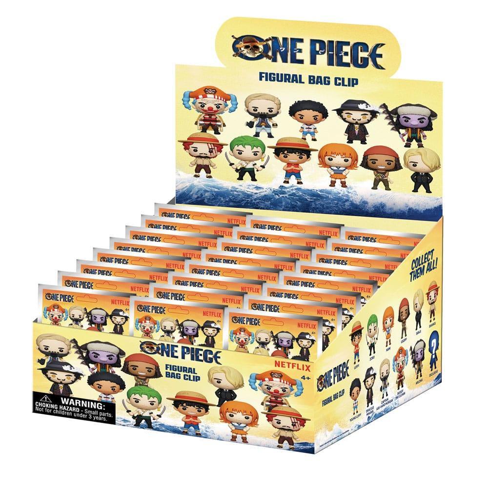 One Piece 3D PVC Bag Clips - Netflix Series 1 Display (24) Monogram Int.