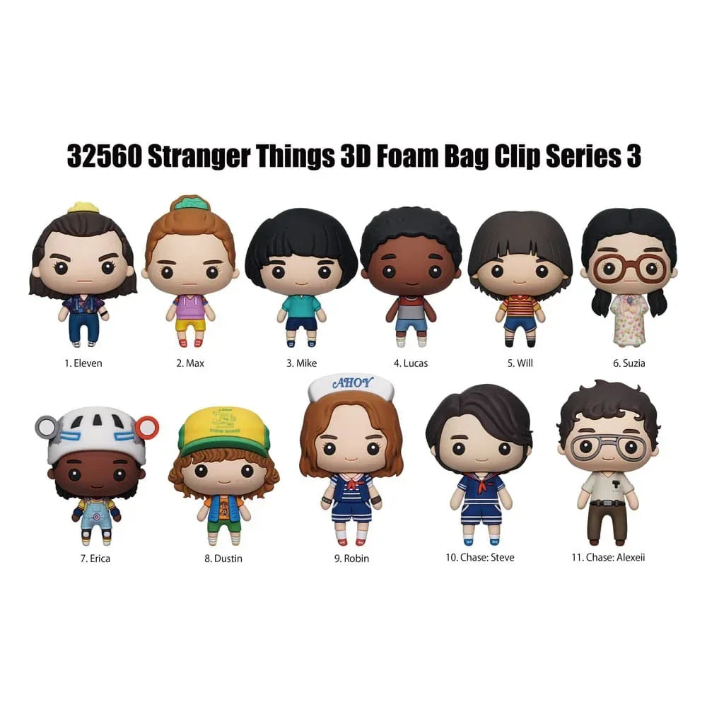 Stranger Things 3D PVC Bag Clips Series 3 Display (24) Monogram Int.