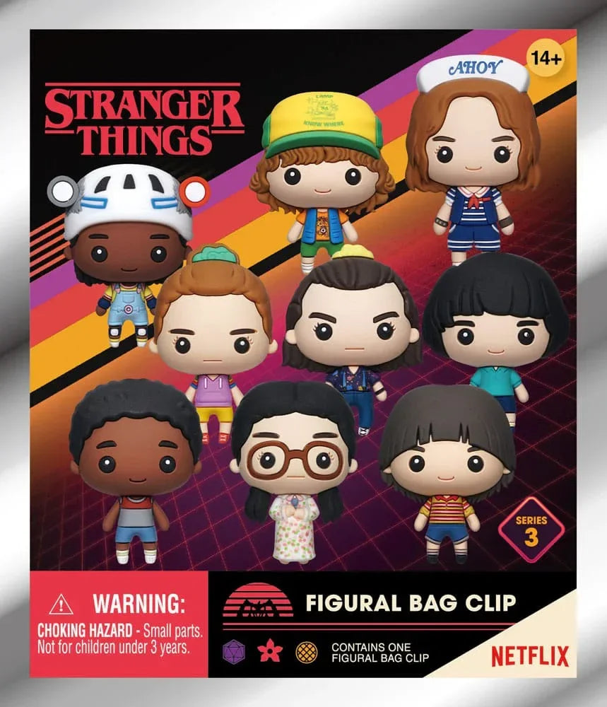 Stranger Things 3D PVC Bag Clips Series 3 Display (24) Monogram Int.