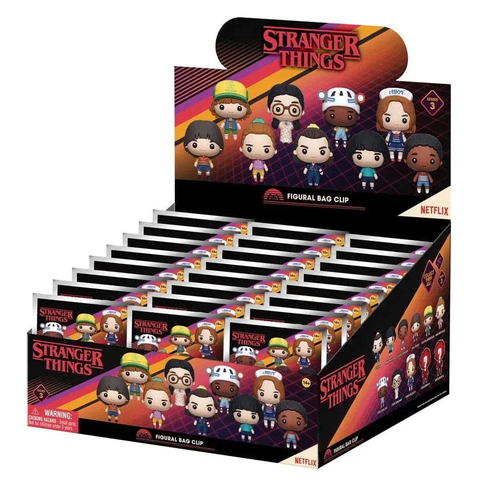 Stranger Things 3D PVC Bag Clips Series 3 Display (24) Monogram Int.