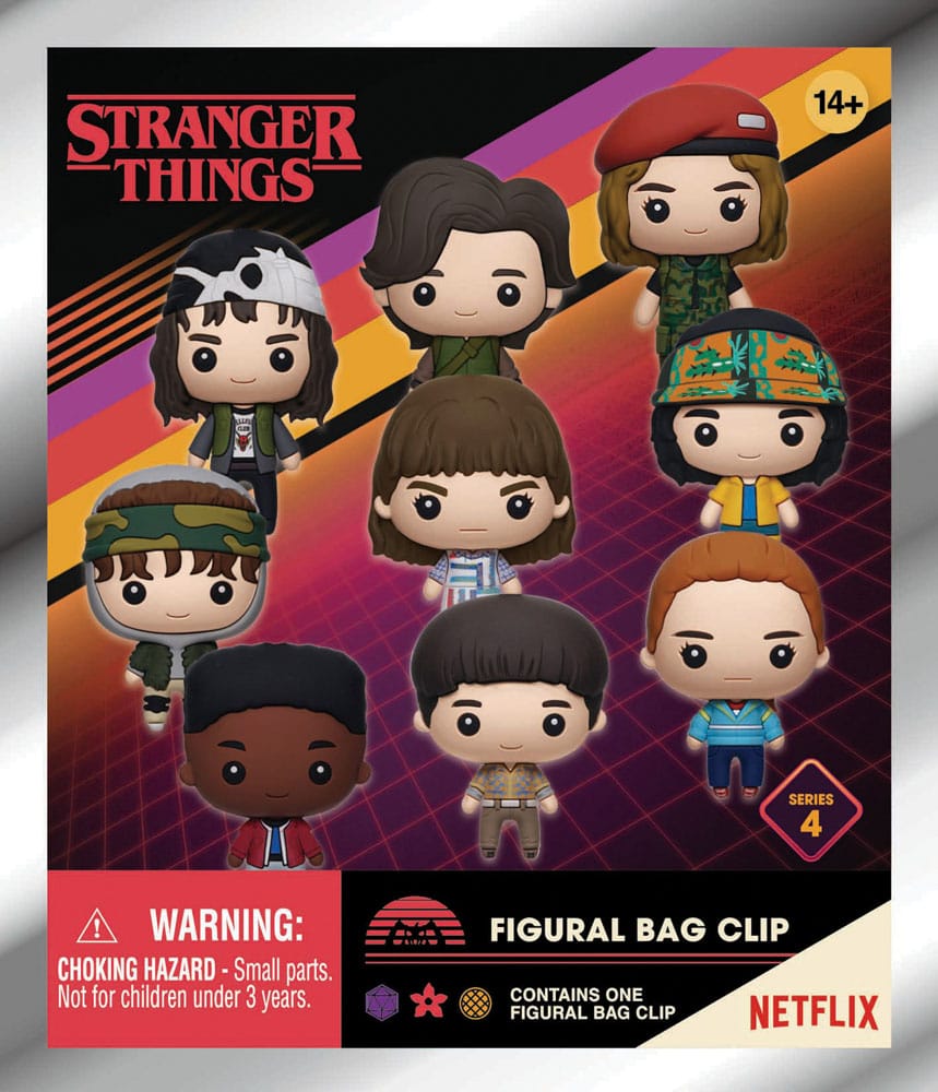 Stranger Things 3D PVC Bag Clips Series 4 Display (24) Monogram Int.