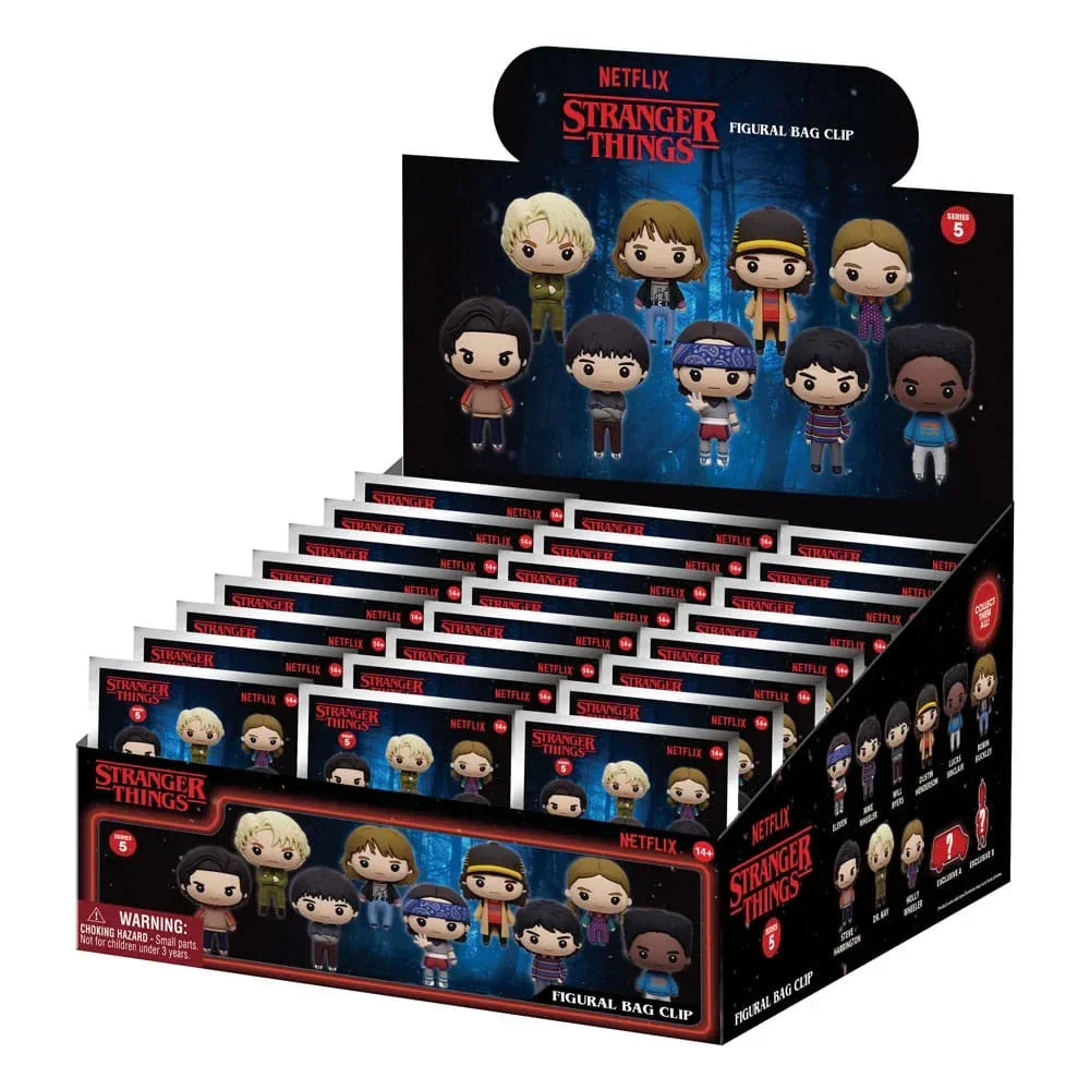 Stranger Things 3D Foam Bag Clips Serie 5 Display (24) Monogram Int.