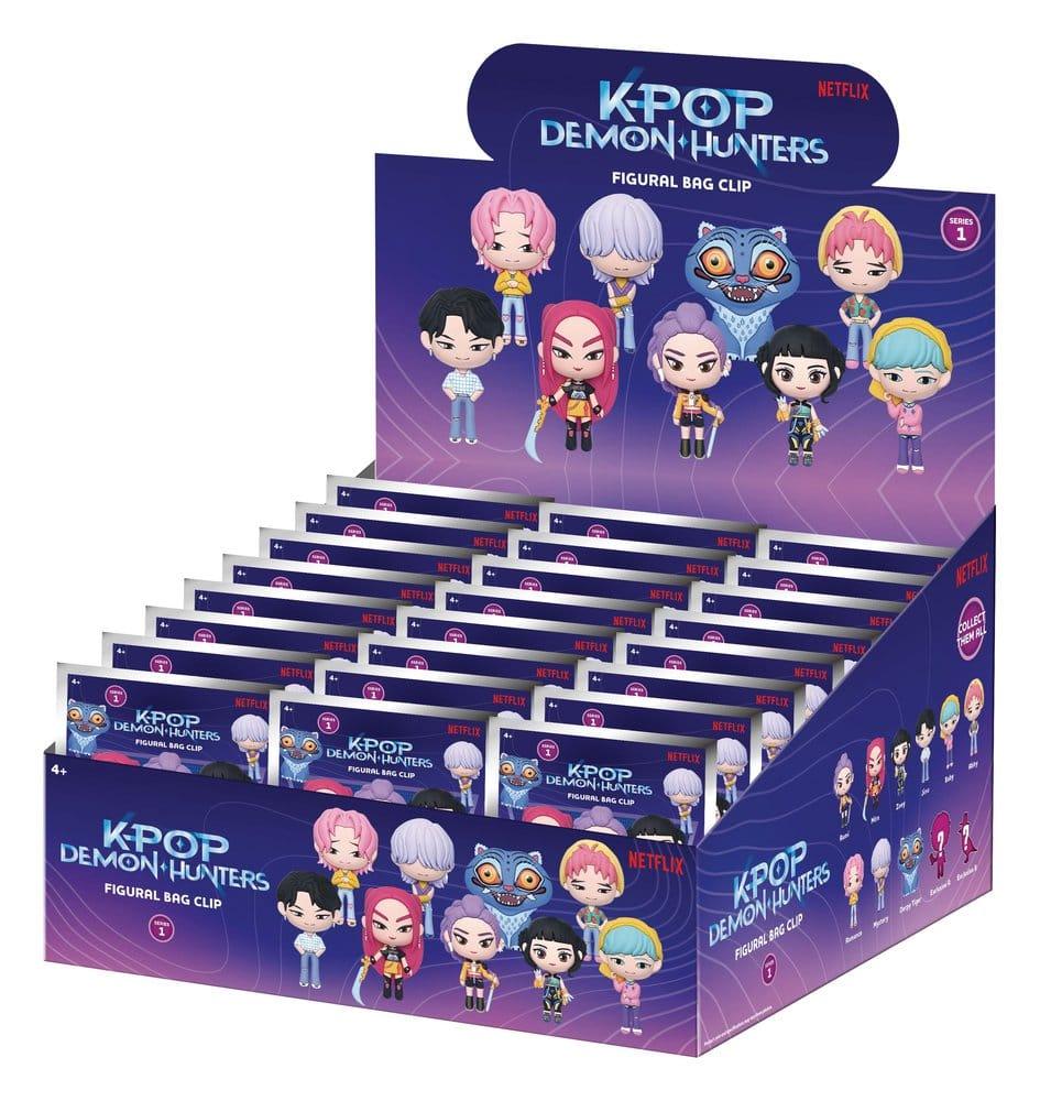 K-Pop Demon Hunter 3D Foam Bag Clips Series 1 Display (24) Monogram Int.