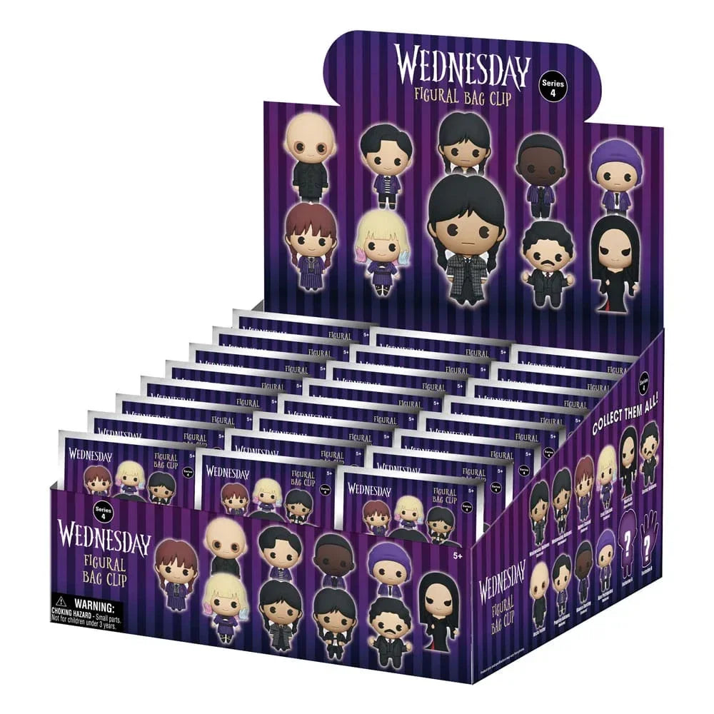 Wednesday 3D Foam Bag Clips Series 4 Display (24) Monogram Int.