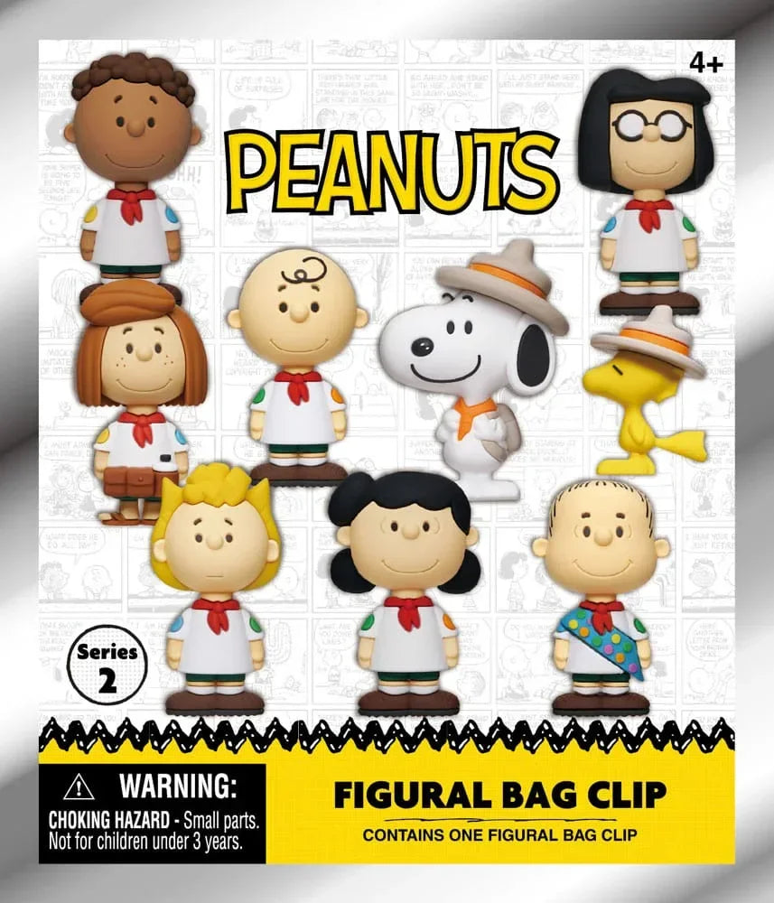 Peanuts 3D PVC Bag Clips - Snoopy Series 2 Display (24) Monogram Int.