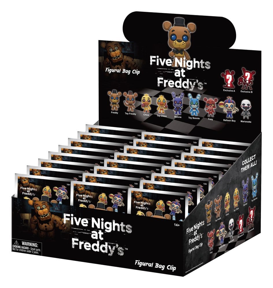 Fem Nätter på Freddys 3D PVC Påsklämma Serie 1 Förpackning med 24 Blindpåsar