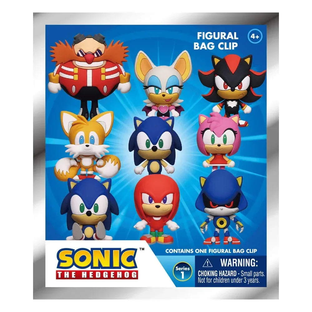 Sonic - Hedgehog 3D PVC Väska Clips Display (24 Stycken) Monogram Int.