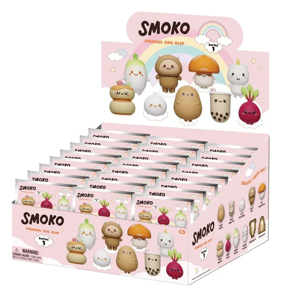 Smoko 3D Foam Bag Clips Serie 1 Display (24) Monogram Int.