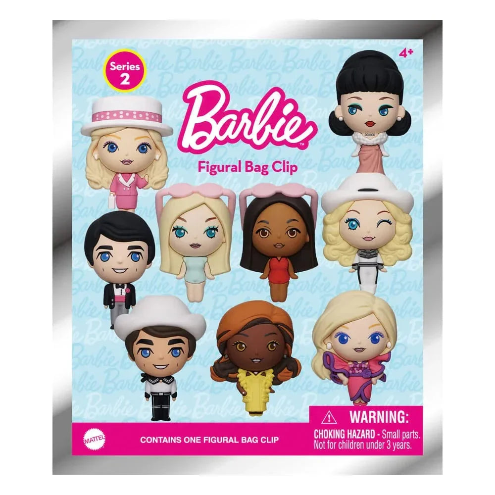Barbie 3D Foam Bag Clips Series 2 Display (24) Monogram Int.