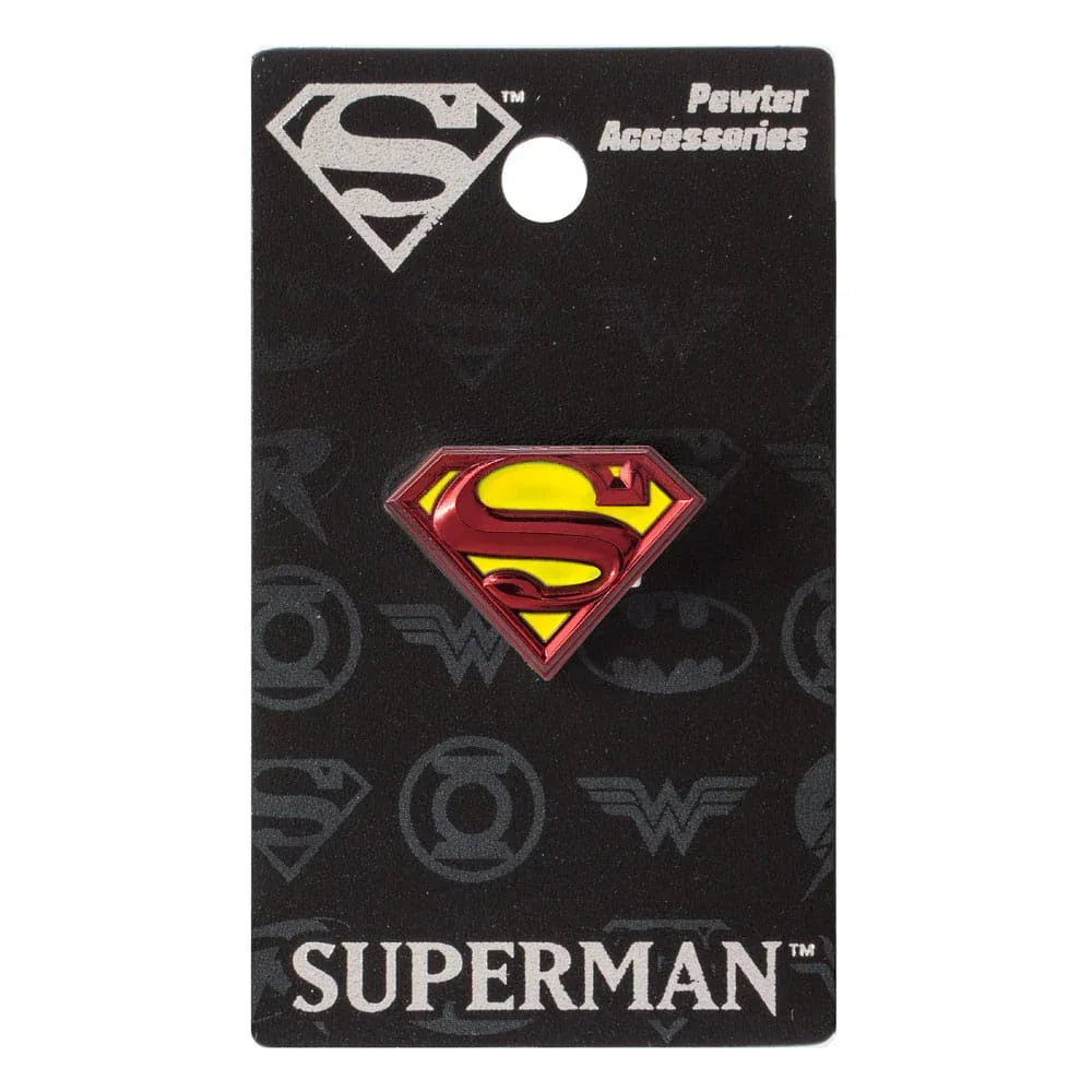 DC Comics Pin Badge Superman Logo i Färgglad Design Monogram Int.