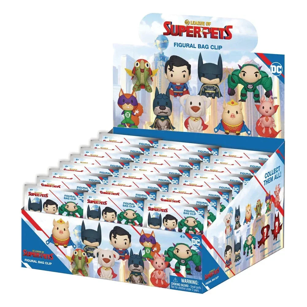 DC Super Pets 3D PVC Bag Clips Series 1 Display (24) Monogram Int.
