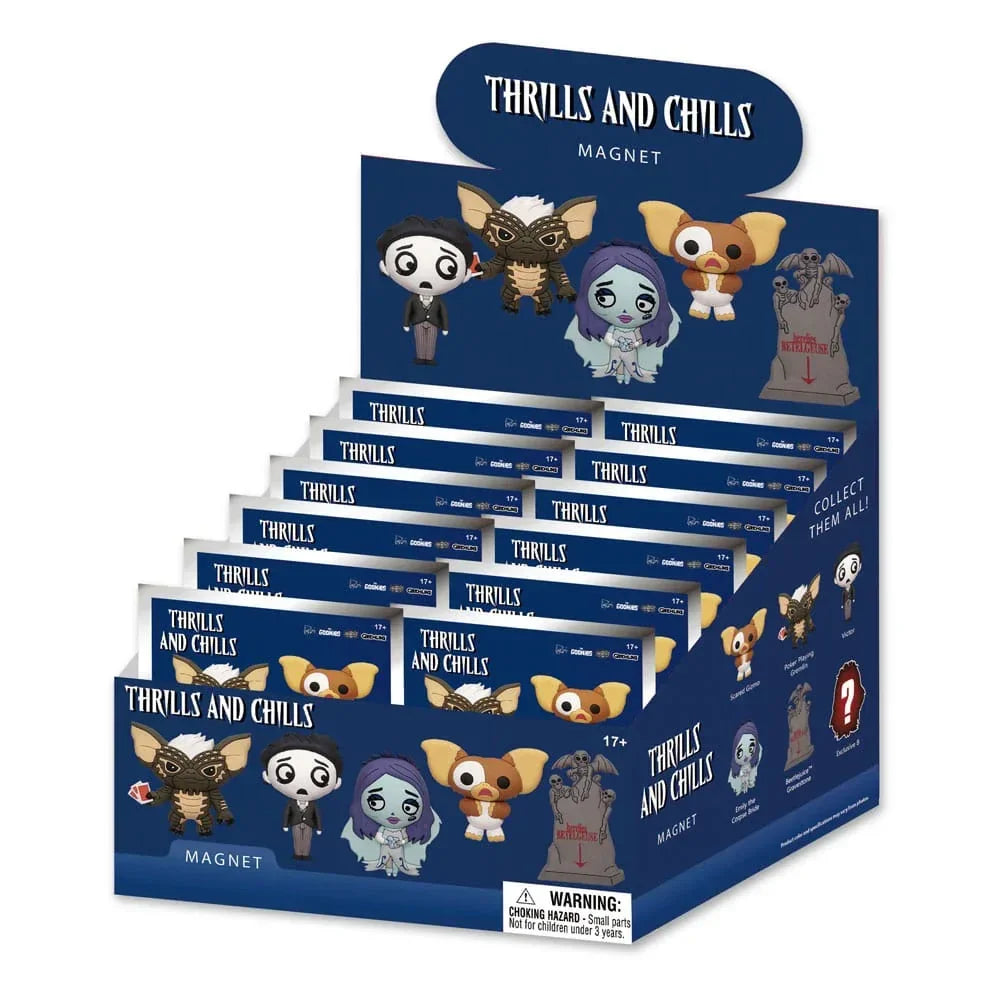 Thrills and Chills 3D Magnets Series 1 Display (12) Monogram Int.