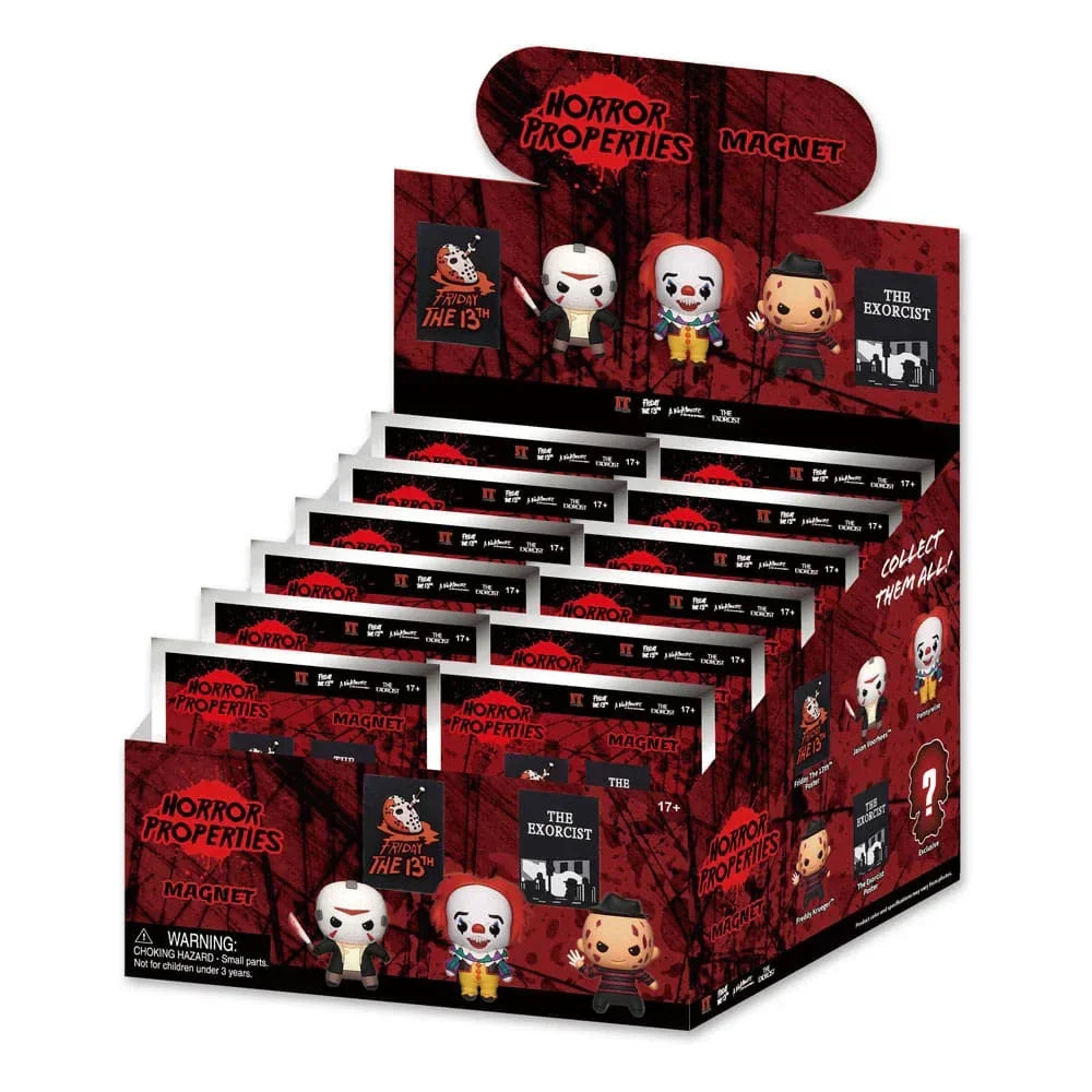 Warner Brothers 3D Magnets Horror Series 1 Display (12) Monogram Int.